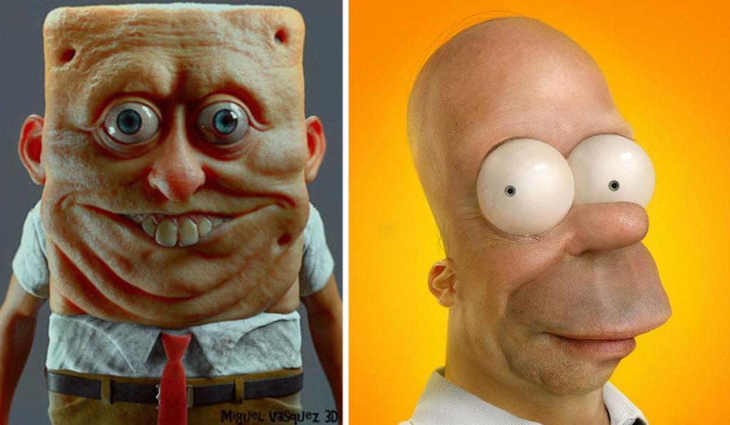 20 Personajes Animados Convertidos En Personas De Carne Y